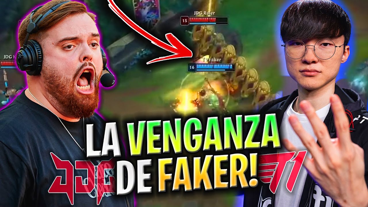EL DÍA QUE FAKER COBRÓ SU VENGANZA CONTRA RULER!😱 | JDG vs T1 SEMIFINAL WORLDS 2023 CASTEO IBAI