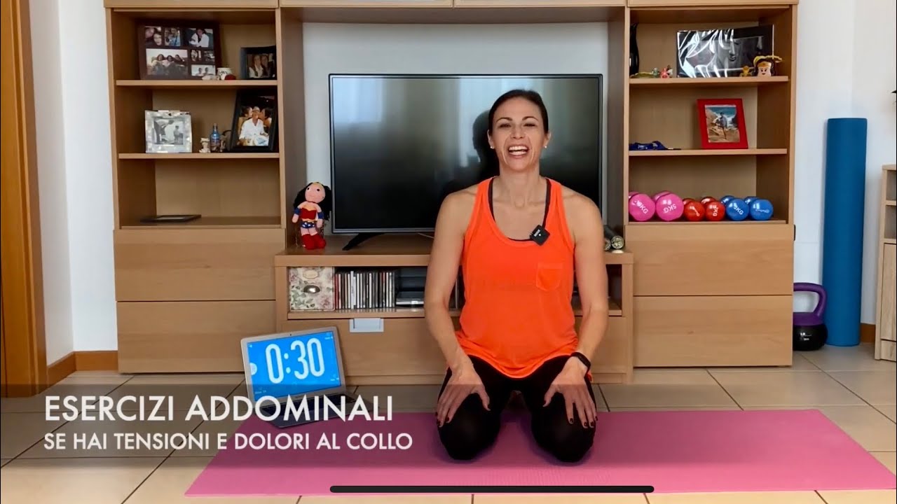 ADDOMINALI E DOLORE AL COLLO: esercizi per l’addome anche se hai tensioni cervicali o ernie