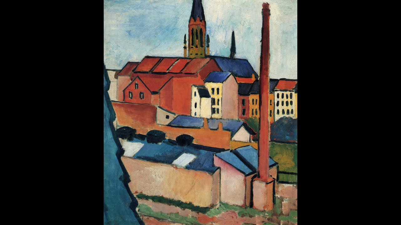August Robert Ludwig Macke (1887-1914) - Landscape paintings by a German Expressionist painter.