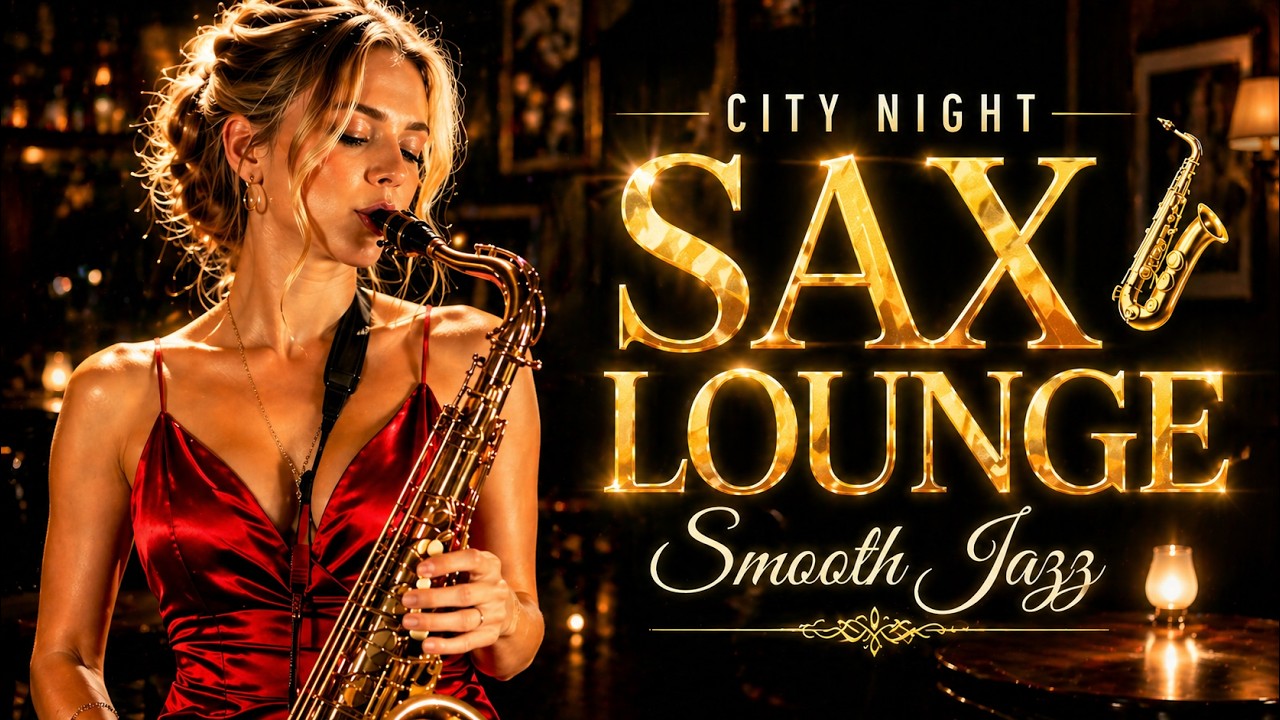 Moonlight Sax Jazz 🌕 Smooth Lounge Music for Sleep & Peaceful Nights