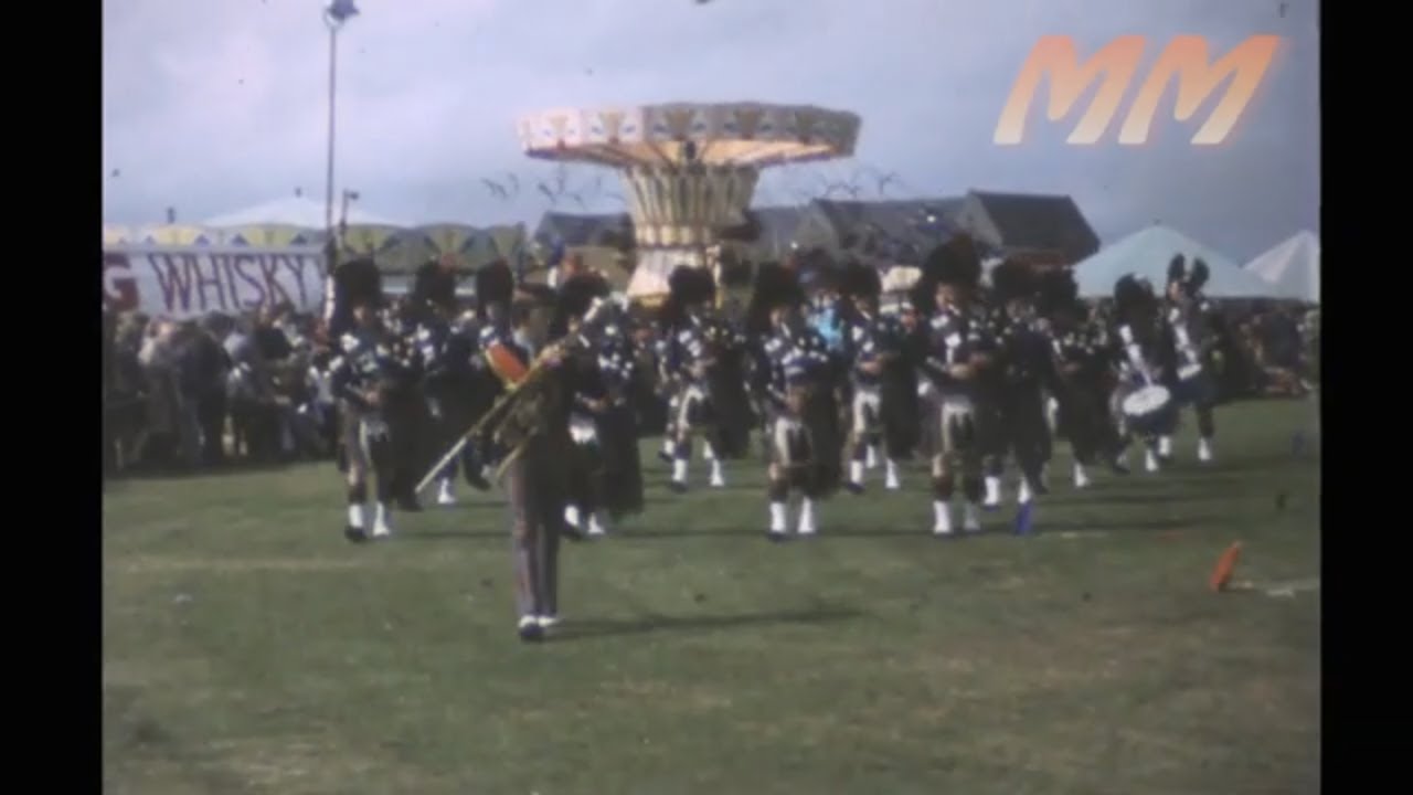 Halkirk Scotland Highland games 1977 old cine film 307