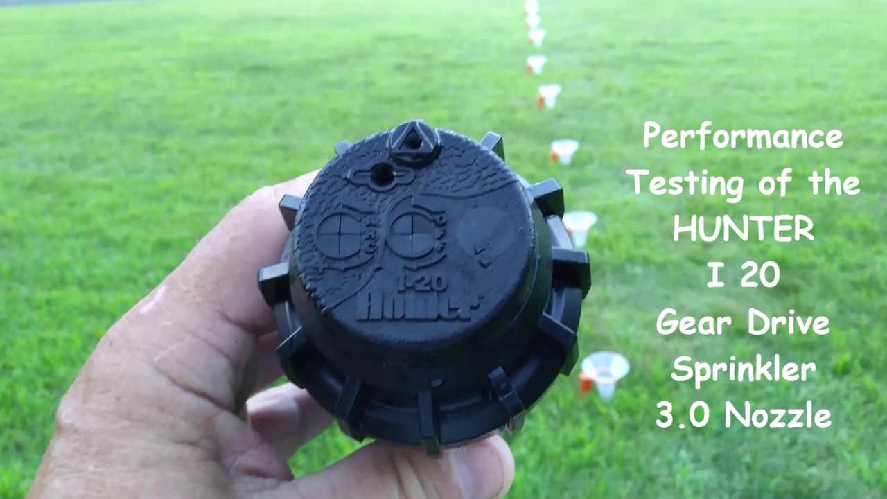 Hunter I-20 Gear Drive Rotor Water Sprinkler Performance test