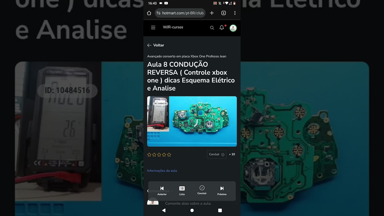 conserto de controle placa Xbox One CONDUÇÃO REVERSA  dicas Esquema Elétrico e Analise