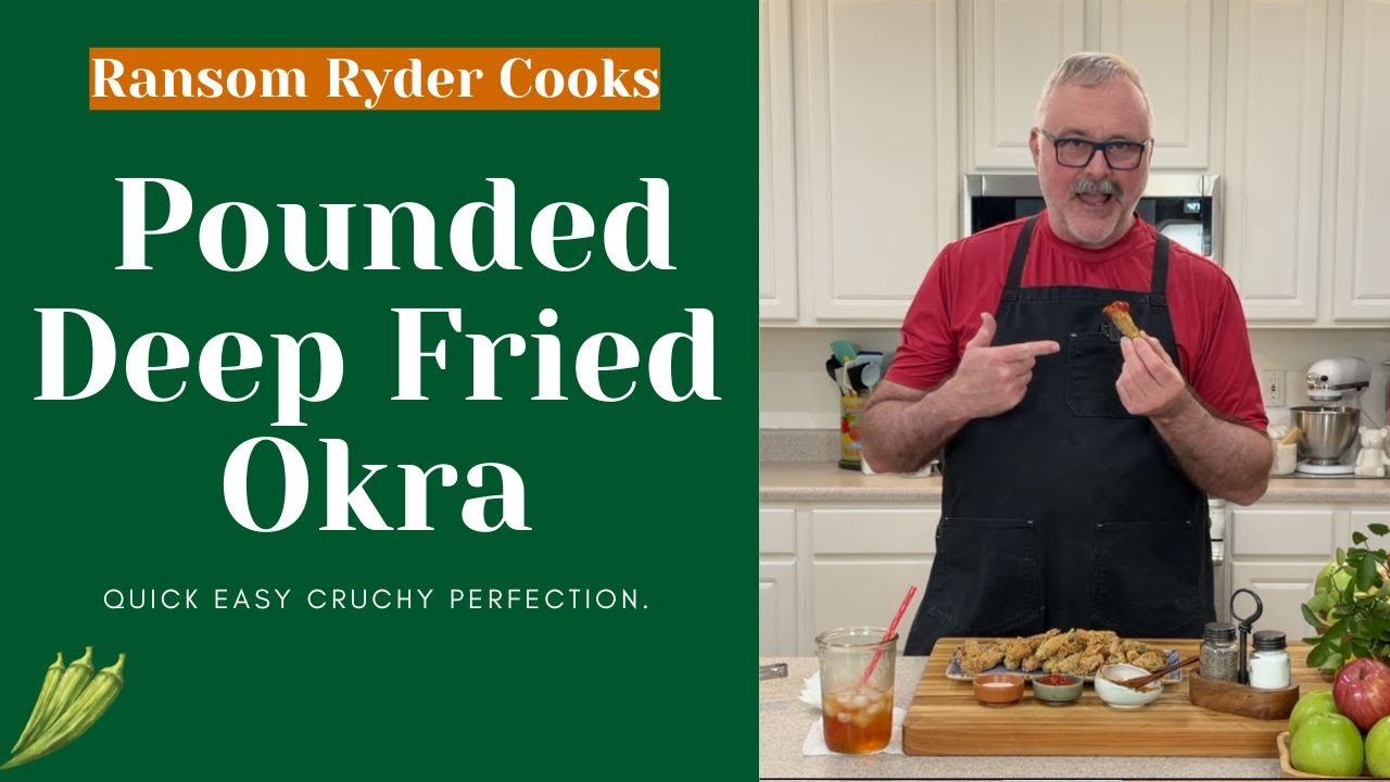 Pounded Crispy Fried Okra | Easy Southern-Style!