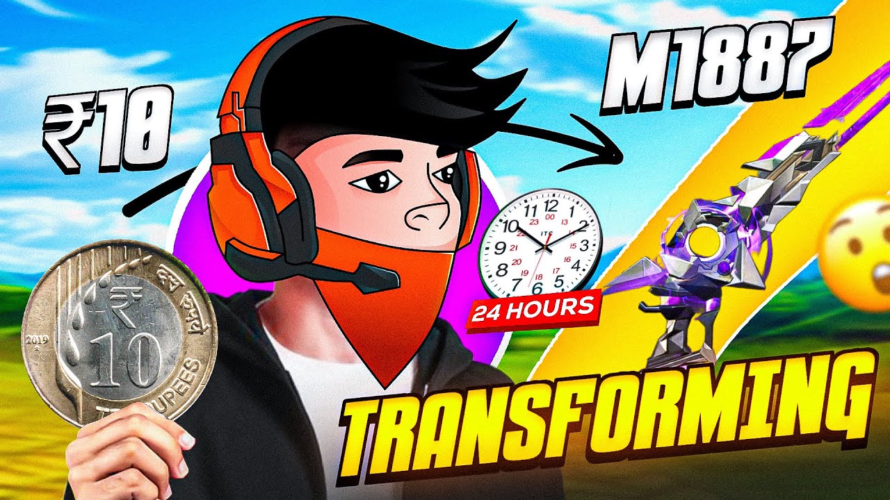 Transforming 10₹ To Evo M1887 Max 🔫| By Playing 24 Hours Tournament 🔥| Shreyash!op
