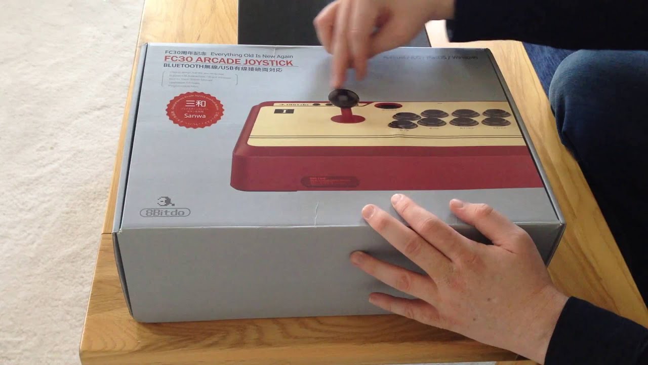 8bitdo FC30 Arcade Joystick - Bluetooth Sanwa arcade stick