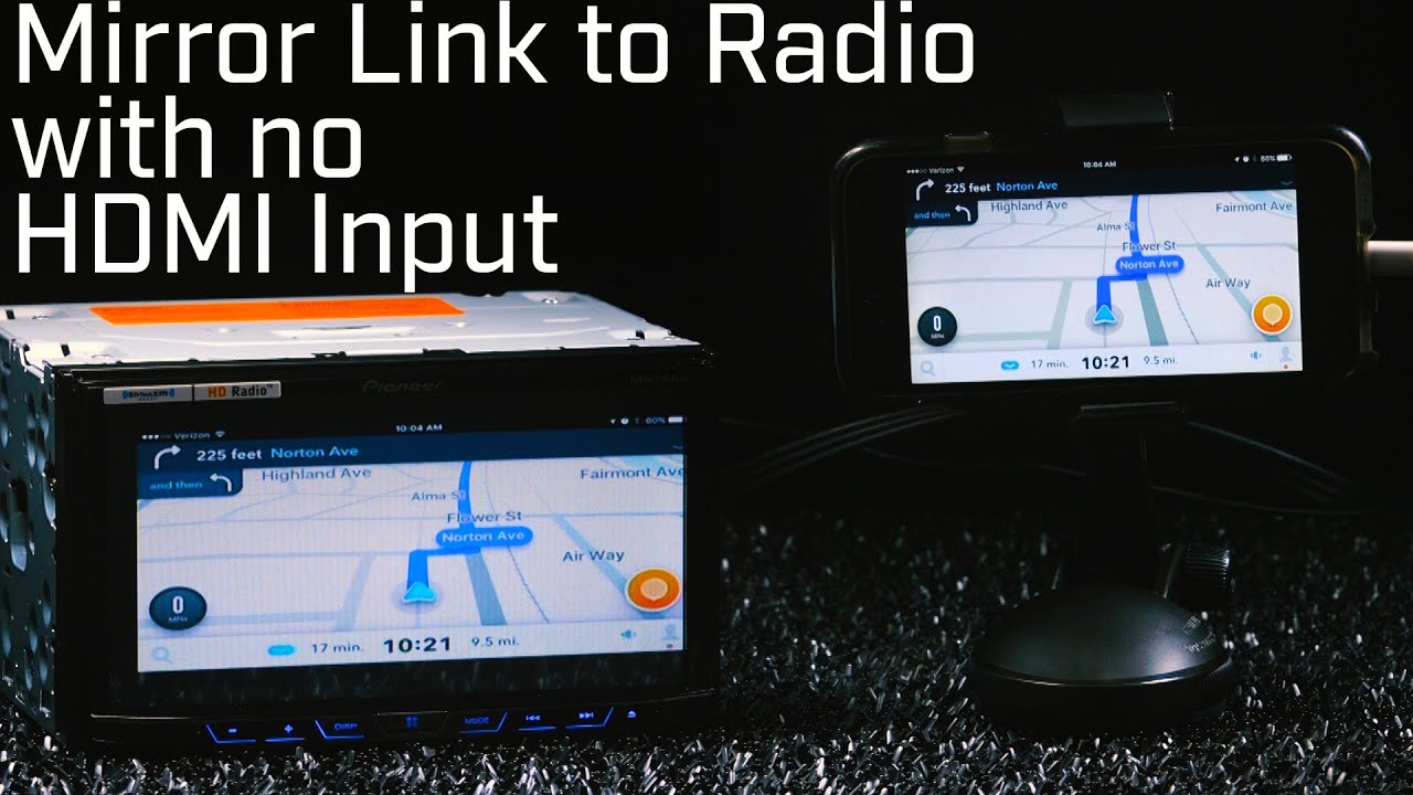 How to MirrorLink a Radio with no HDMI Input