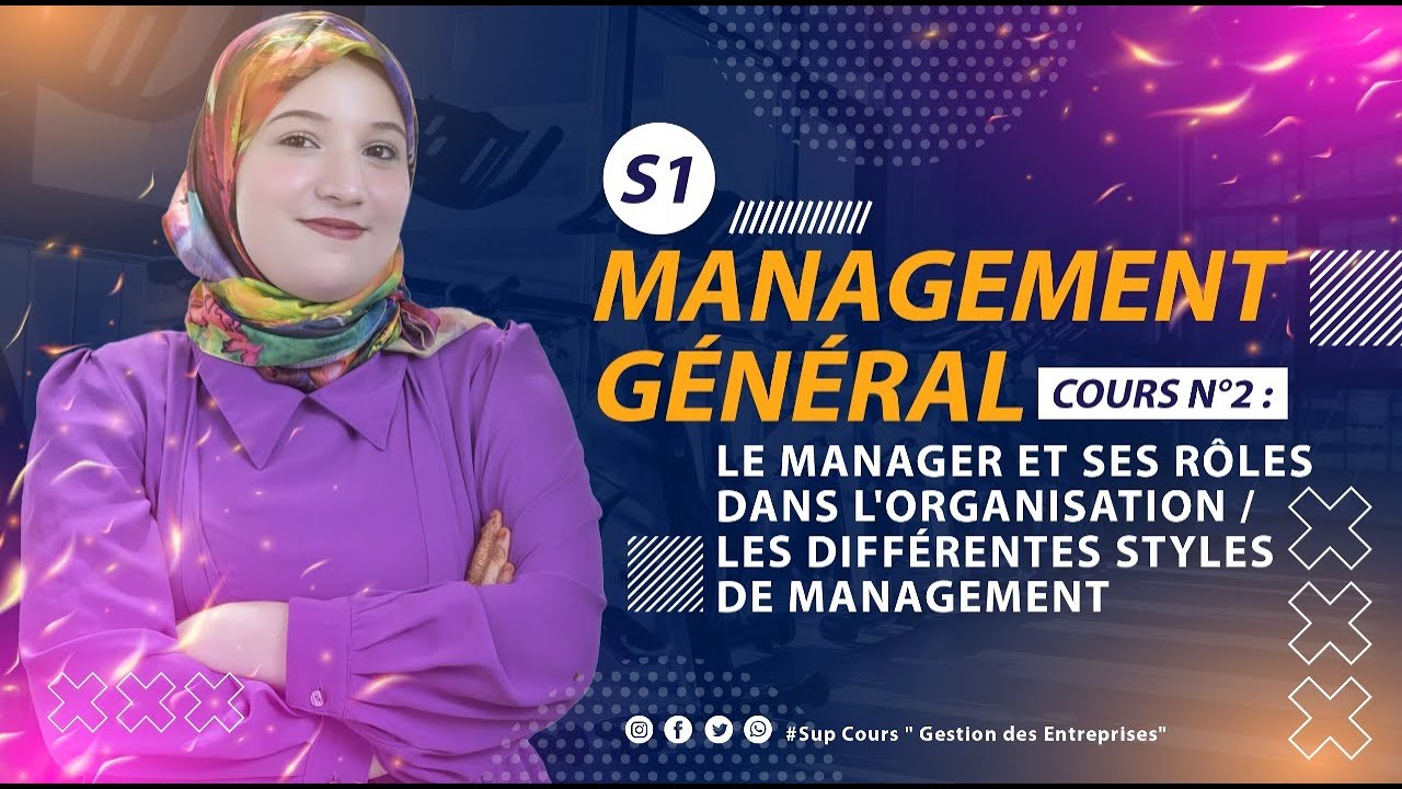 Management général : le Manager ses rôles dans l'organisation / les différentes styles de management