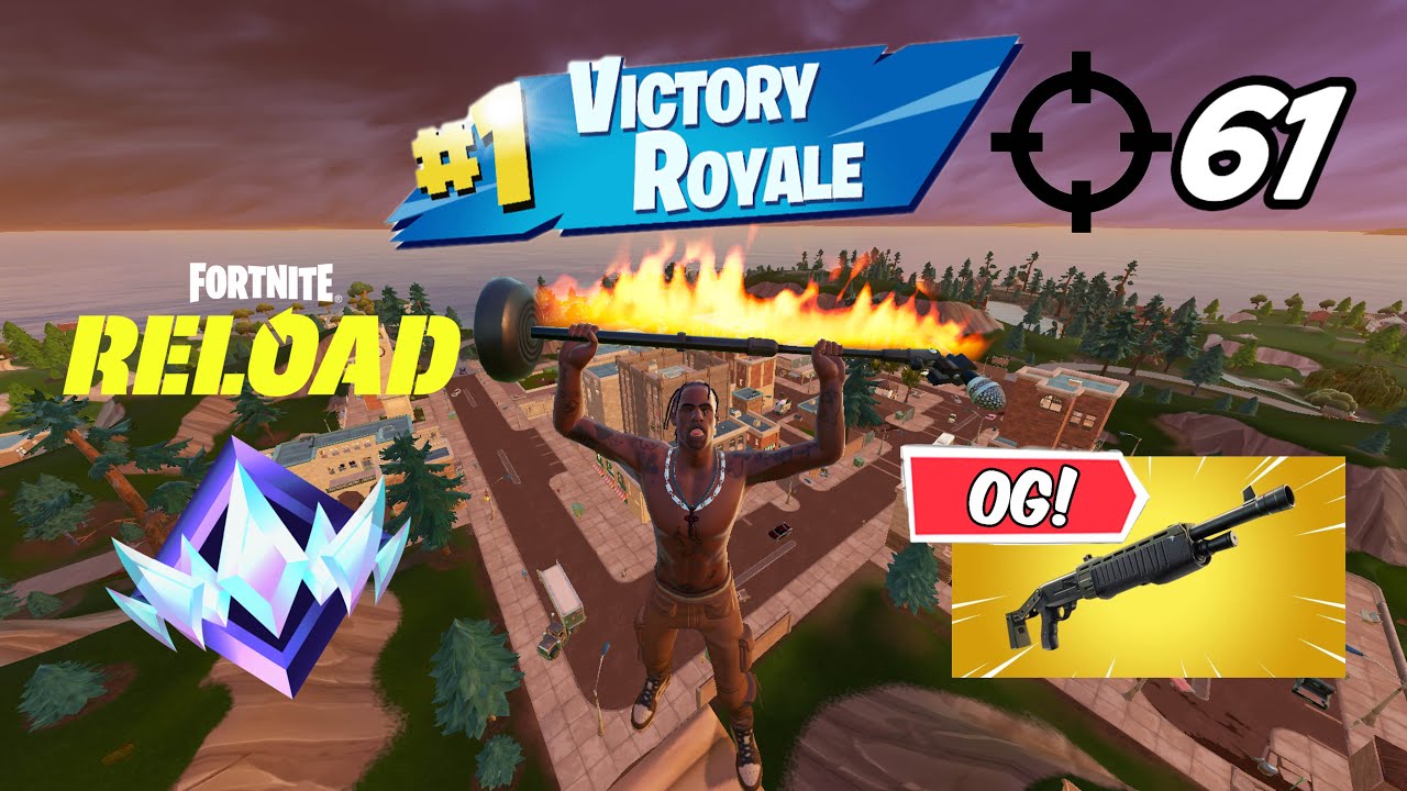 Travis Scott OG Fortnite Reload Ranked *Unreal* | High Kill Controller Gameplay