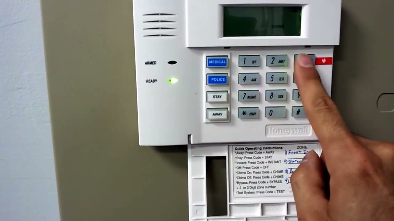 How to change your master code on a Honeywell security system