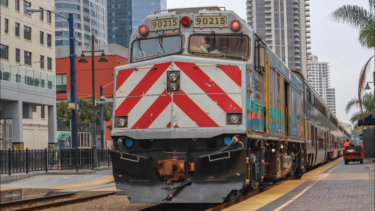 NPCU 90215 On The Surfline Early November 2025, Coaster And Amtrak Hornshow Action Around SD 11/1/25