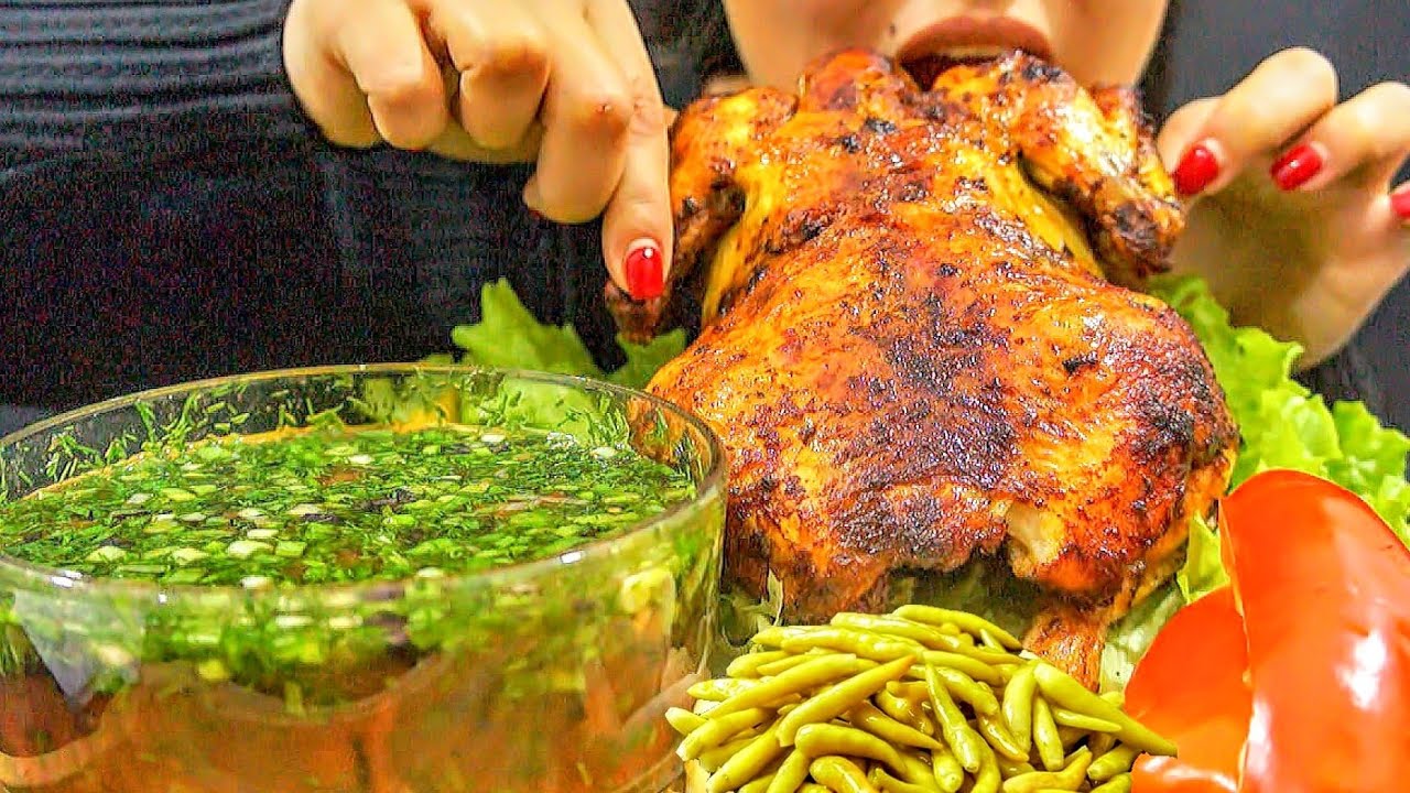 ASMR Rotisserie CHICKEN (EATING SOUNDS) NO TALKING