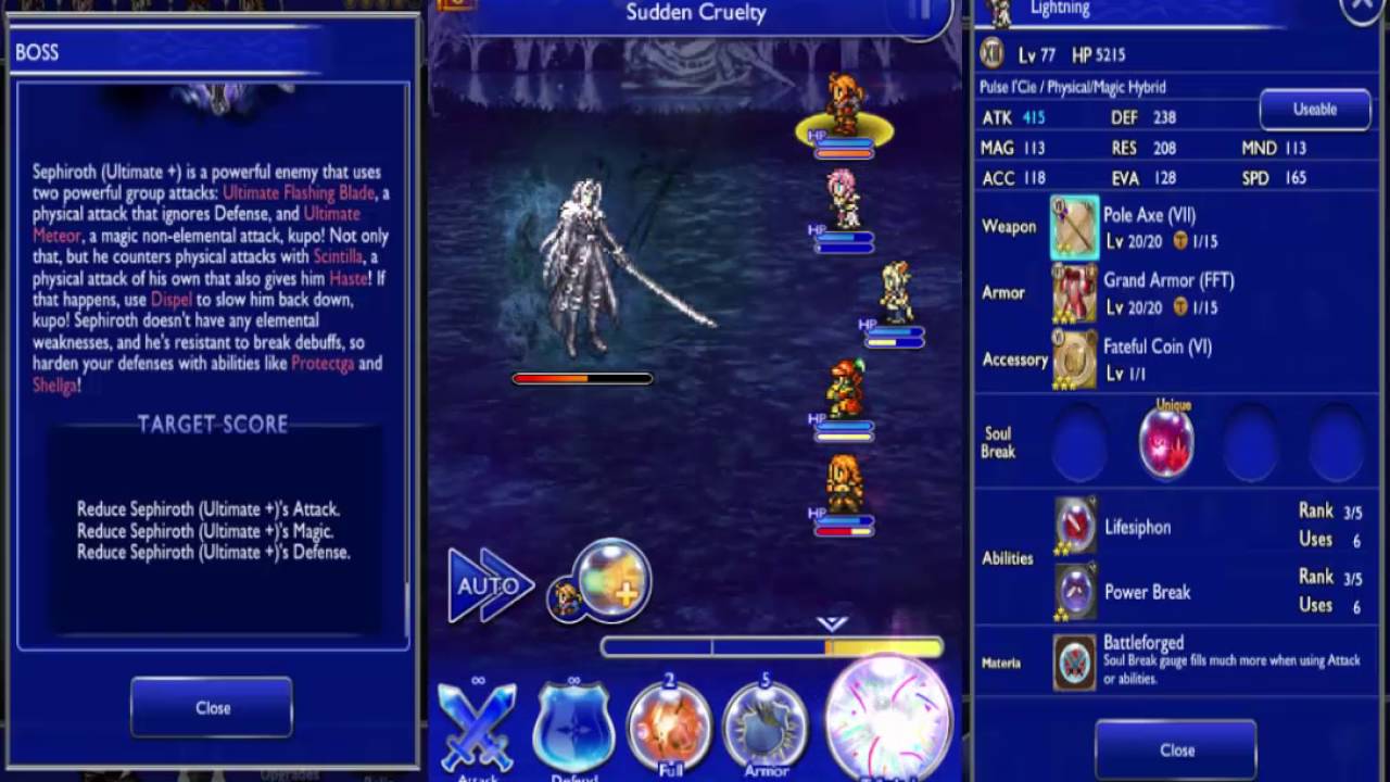 [FFRK-ita] FFVII The Second Coming \  Forgotten Capital (Ultimate +)