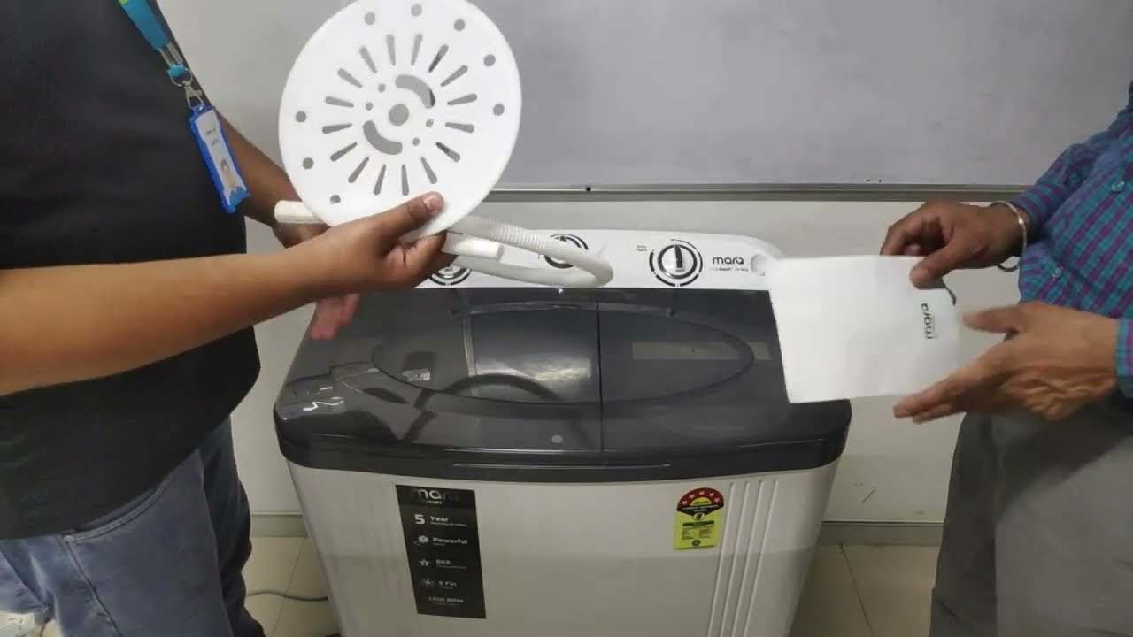 MarQ By Flipkart New Launch 6 5 Kg Semi Automatic Washing Machine Installation, Demo & Maintain Tips