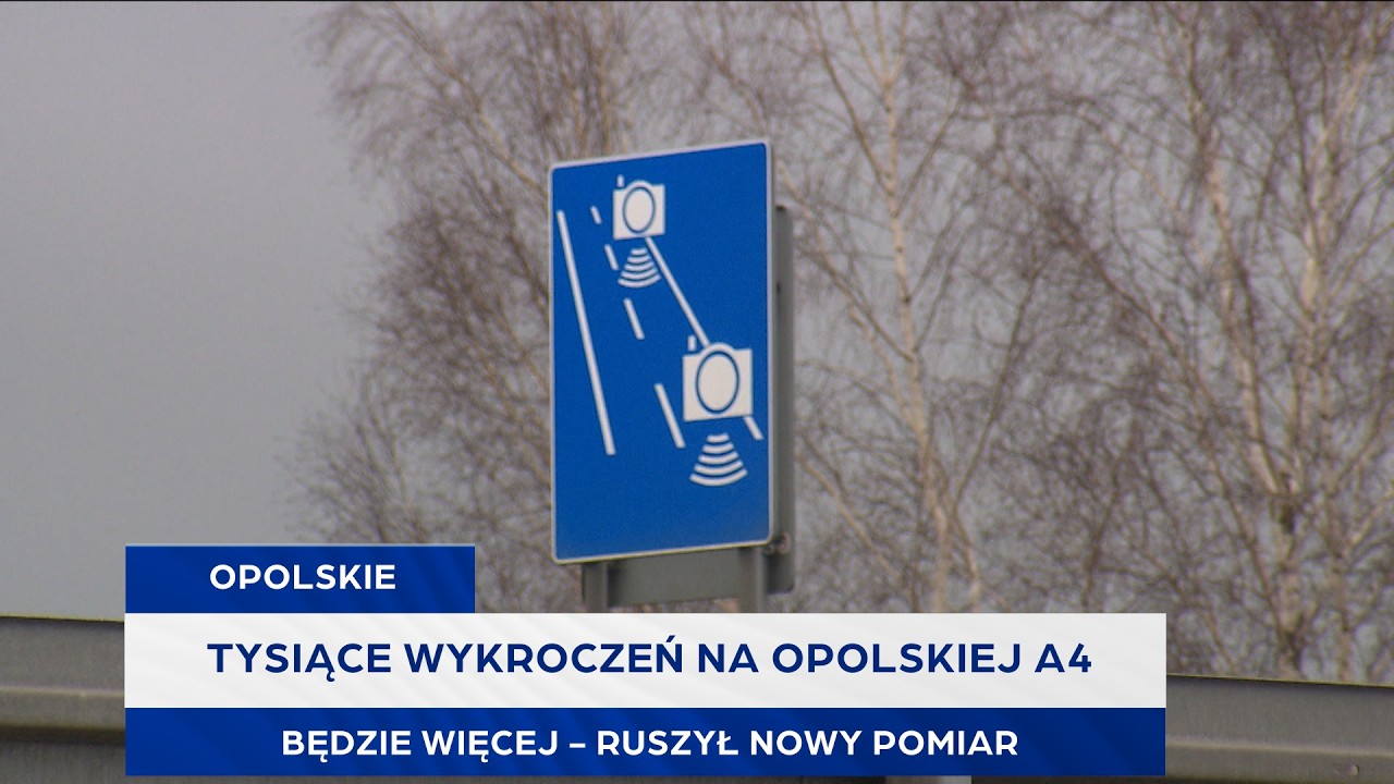 Tysiące wykroczeń na opolskiej A4. Będzie więcej - ruszył nowy pomiar