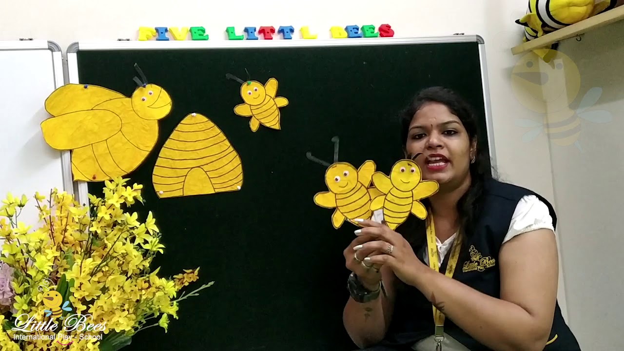 Five little bees | Rhymes | Little Bees International Play School