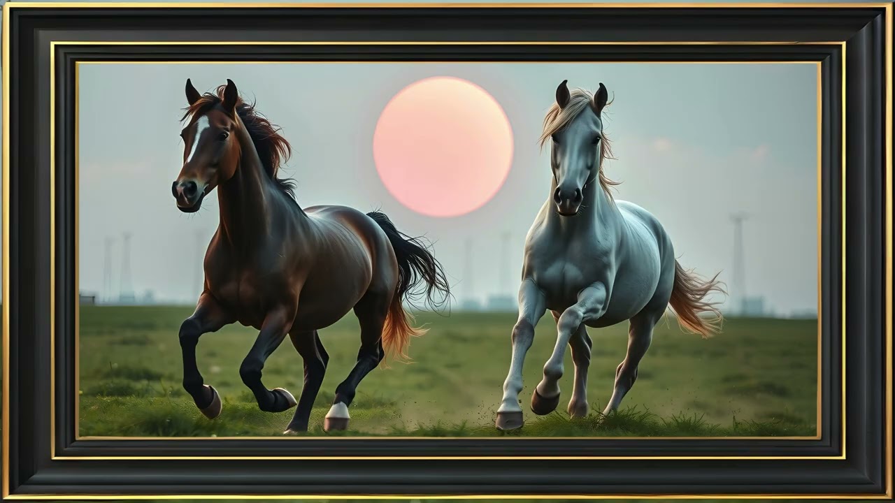 Majestic Horse Oil Painting in 4K Ultra HD | Relaxing Frame TV Art for Samsung 4K