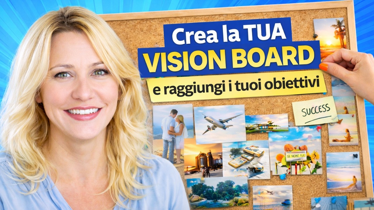 VISION BOARD 2026: CREA LA NUOVA VITA con un metodo semplice e guidato