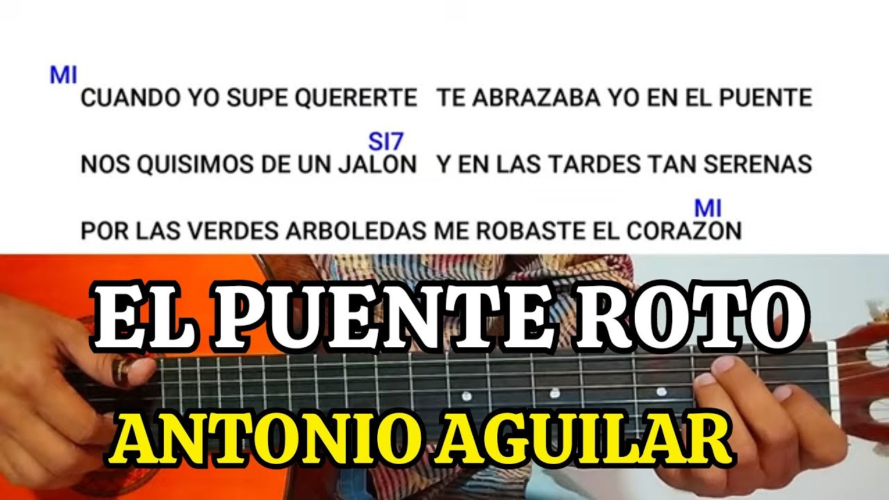 como tocar CRUZ DE PALO de Antonio Aguilar en guitarra acústica - letra y acordes - tutorial