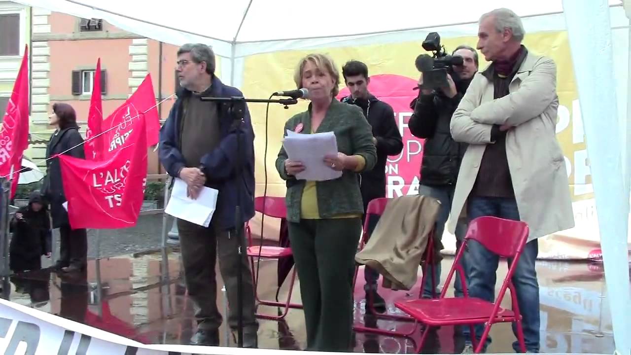 Rosa Rinaldi - La Causa Giusta contro Renzi e la Troika - Manifestazione L'Altra Europa