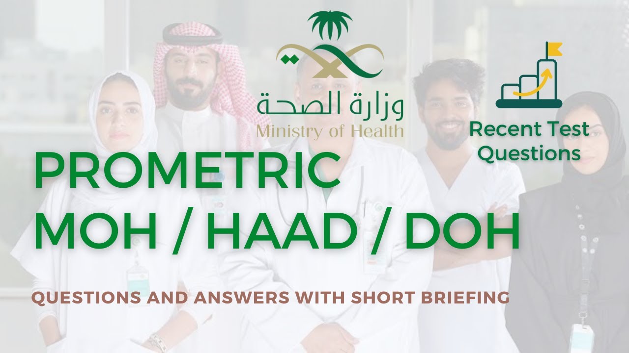 Prometric Questions 2020-2023 | MOH Saudi, DHA, HAAD, NCLEX , JIPMER and More ( Test-1)