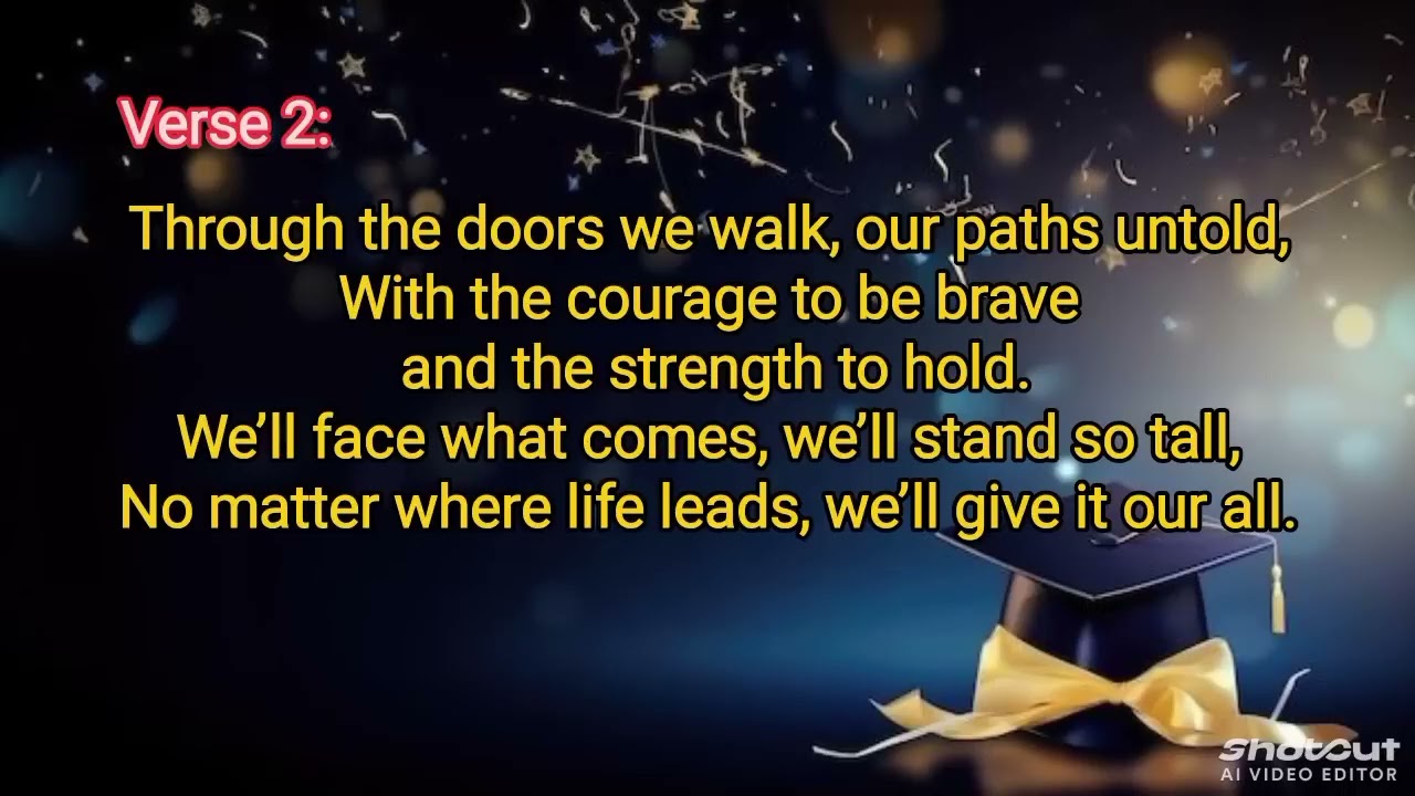 A New Beginning, Across All Time GRADUATION SONG 2025 by PACITO L. SARGADO