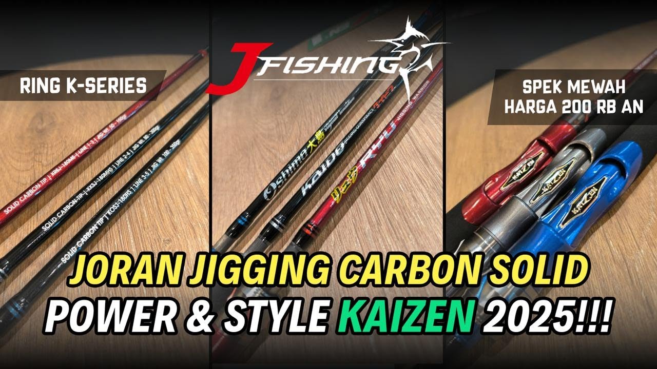 Review Lengkap Joran Jigging Kaizen Carbon Solid Termurah! Gahar Tapi Tetap Ringan! Worth It Banget!