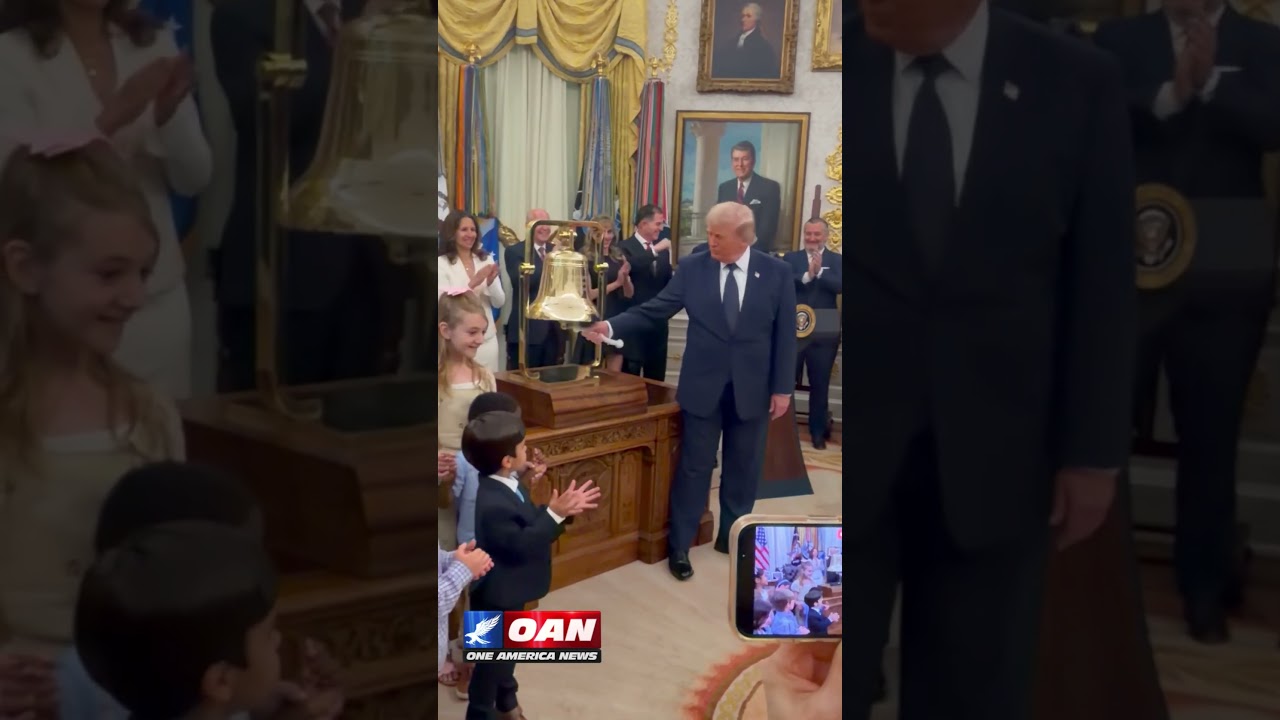 President Trump rang the opening bell as part of a ceremony celebrating the launch of Trump Accounts