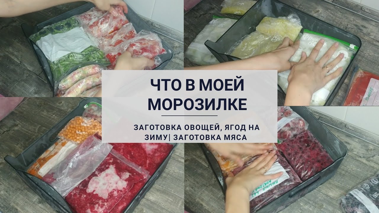 ЧТО В МОЕЙ МОРОЗИЛКЕ? | ЗАМОРОЗКА НА ЗИМУ | ЗАГОТОВКИ ОВОЩЕЙ, ЯГОД И МЯСА