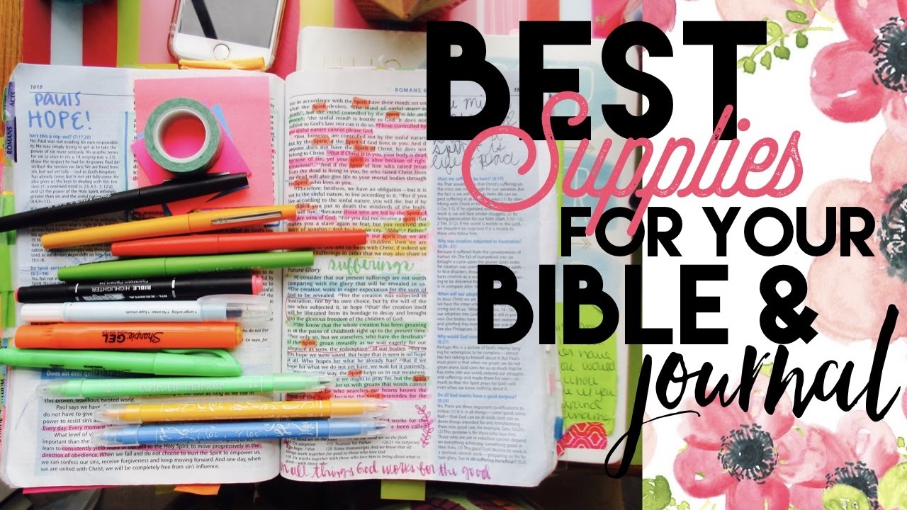 BEST Supplies for your Bible & Journal - Markers, Pens, & Highlighters!