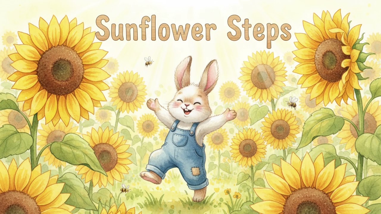 Sunflower Steps | Upbeat Morning Music & Playtime Folk for Kids
