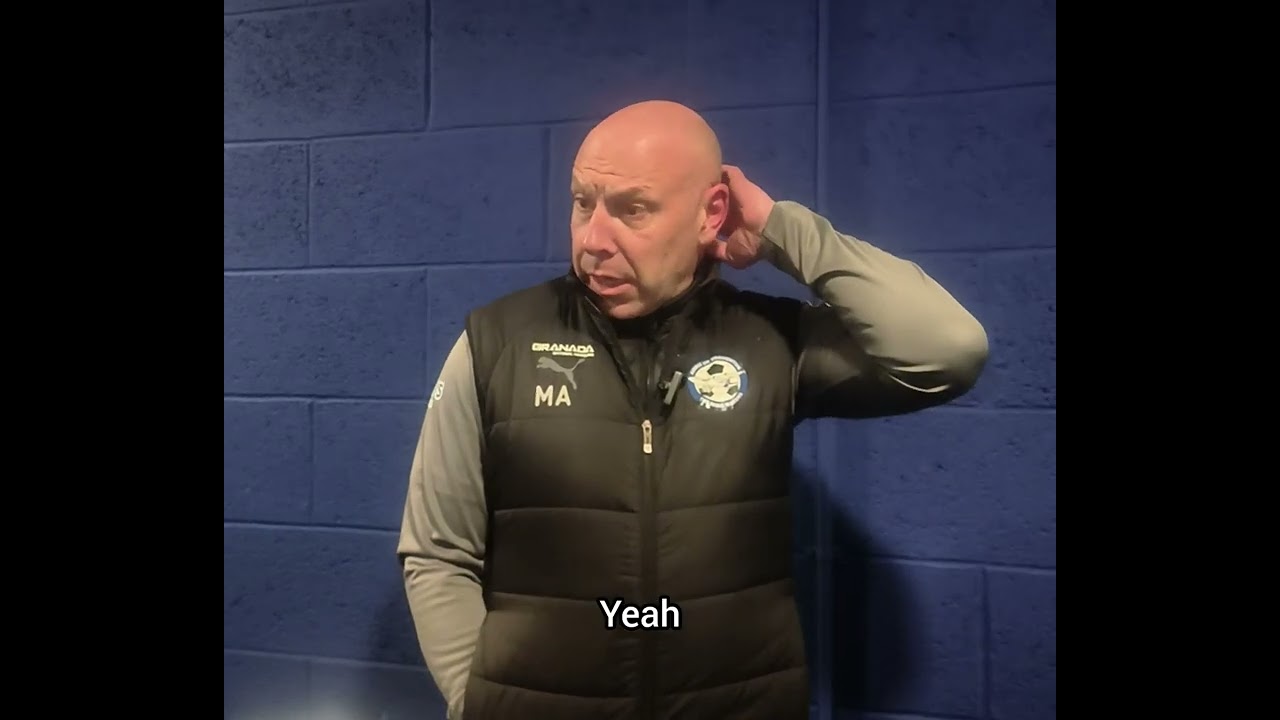 Post Match Interview 🗣️ Mark Allen Thoughts on our win against Mold and securing promotion ⚽✈️