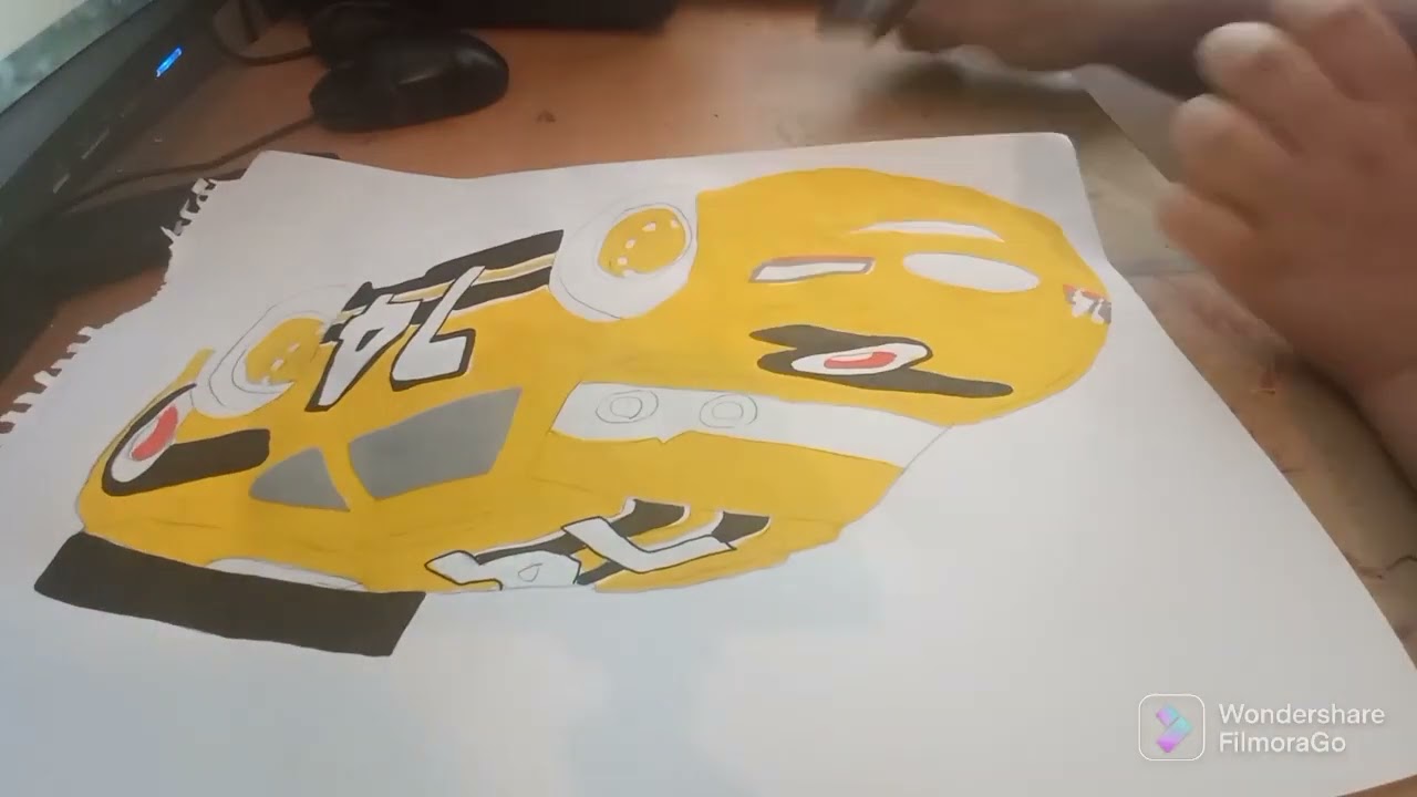Comment Dessiner Slider Petrolski (Cars) sidewall shine