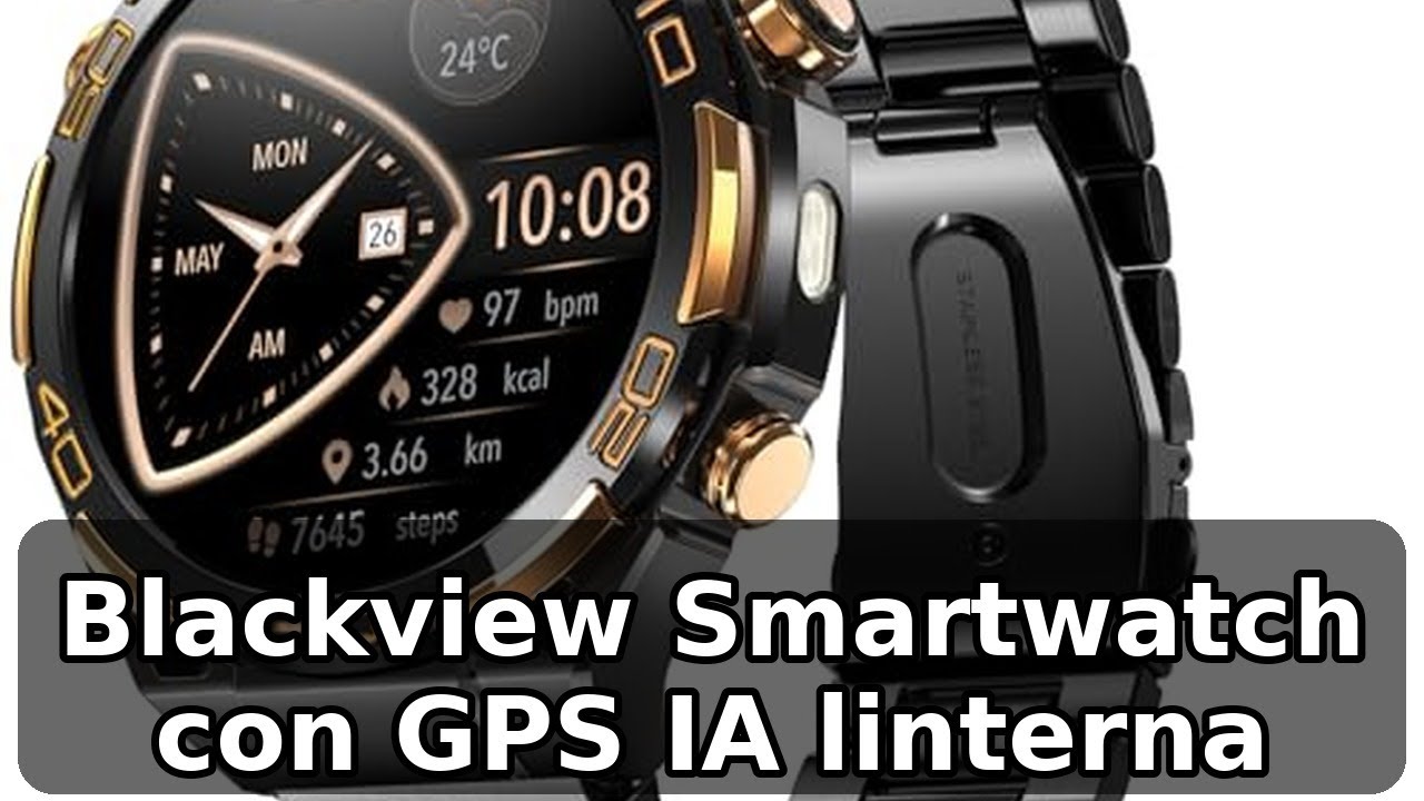 Review completa del Blackview Smartwatch: GPS, IA y linterna en un reloj moderno