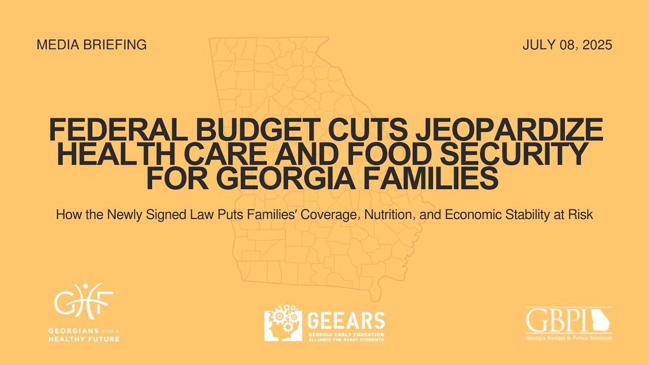 Georgia Experts Warn New Federal Budget Law Will Harm Families&rsquo; Health and Food Security
