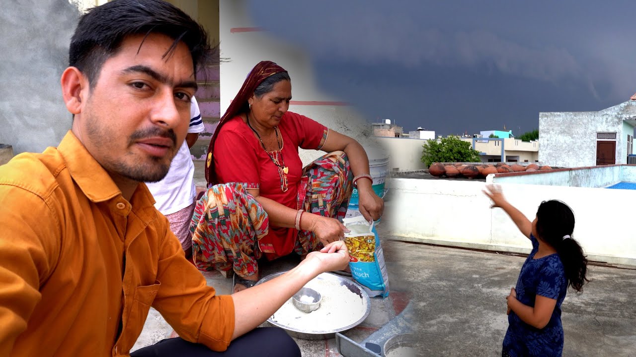 अचानक से आई बहुत तेज बारिश 😮