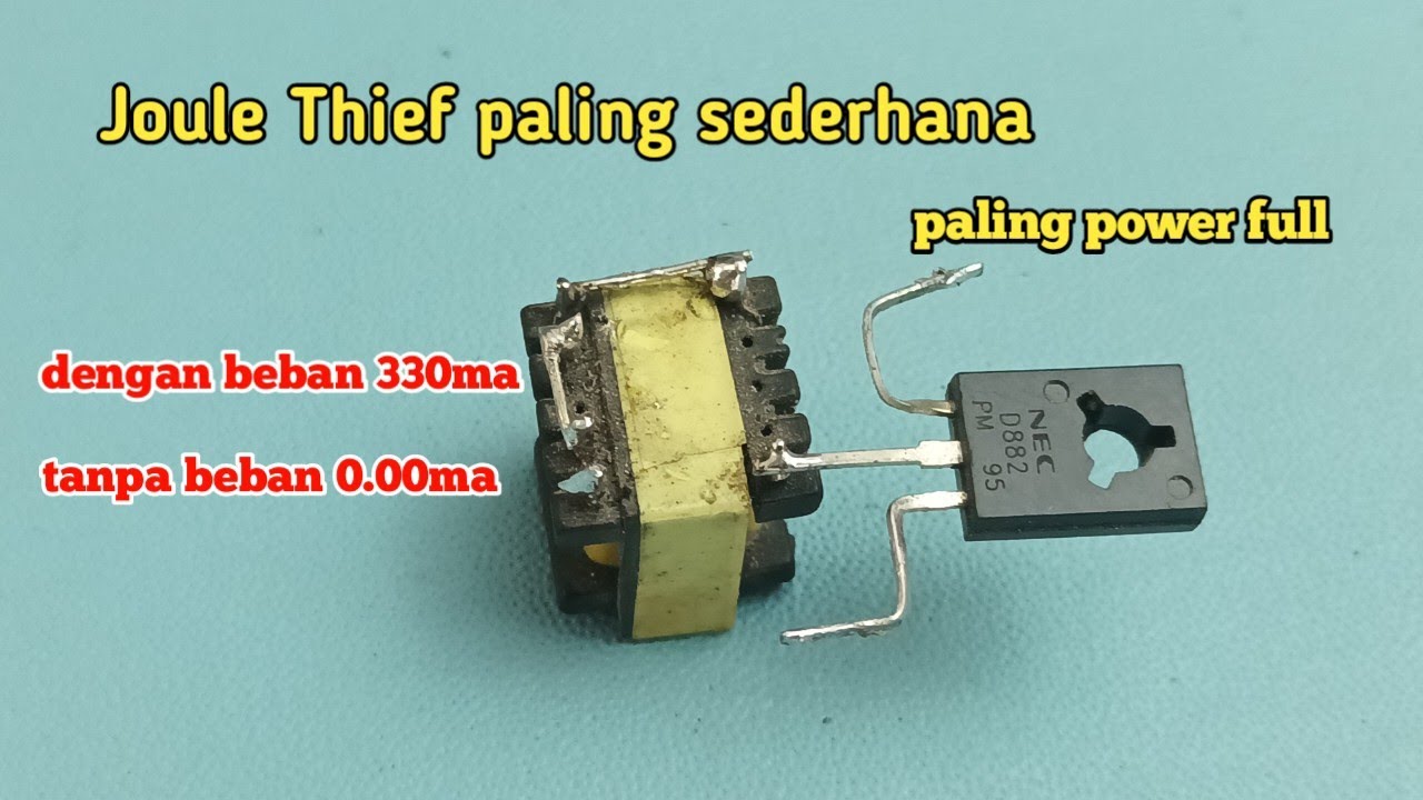 Joule thief 3.7v to 220v dengan skema paling sederhana