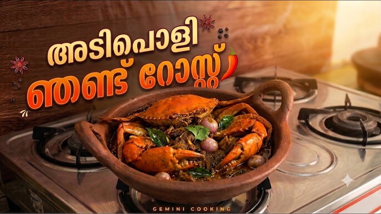 ഞണ്ട് റോസ്റ്റ്|Kerala Style Njandu Roast|Crab Roast|വളരെ എളുപ്പത്തിൽ ഉണ്ടാക്കാം|Paathus Curryworld