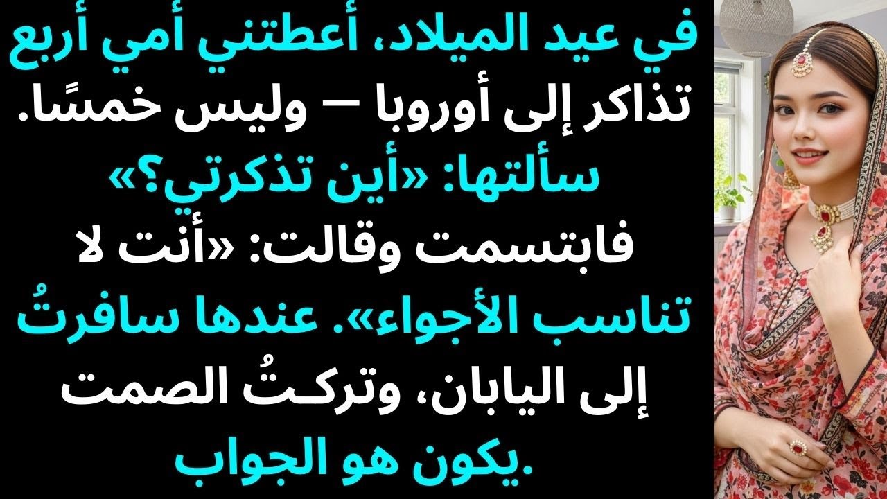 في عيد الميلاد، أعطتني أمي 4 تذاكر إلى أوروبا — وليس 5. سألتها: «أين تذكرتي؟»…حكايات عائلية من ريديت