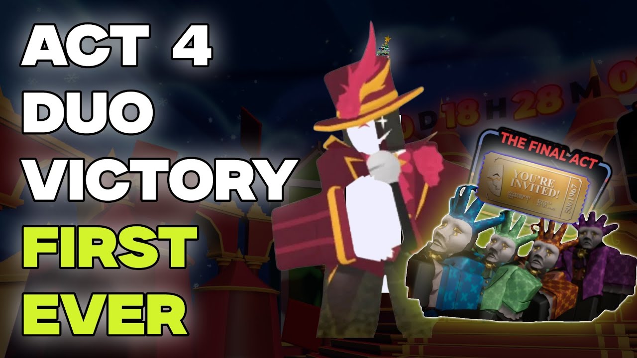 FIRST EVER DUO ACT 4 CLEAR 🎄 | ROBLOX TDS XMAS EVENT | NO BUGS | FIRST ON YOUTUBE