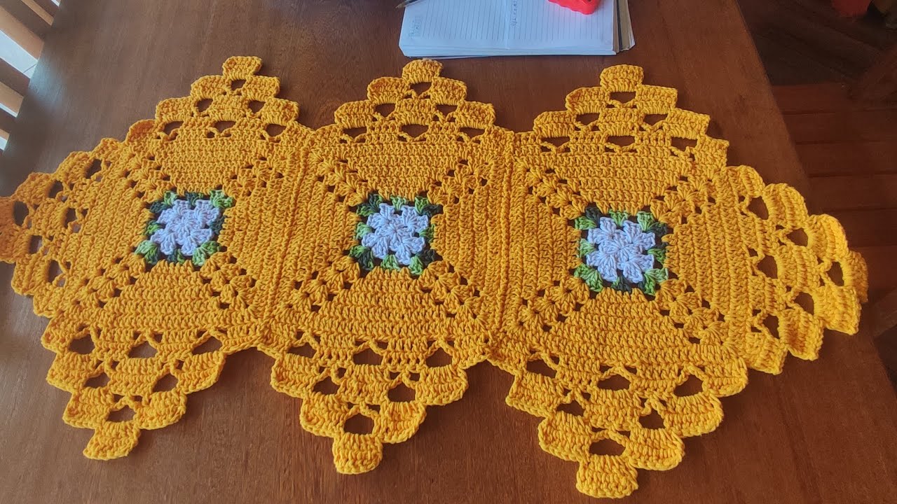 VLOG TRILHO DE MESA LINEA #crochet #croche #empreendernoartesanato 
