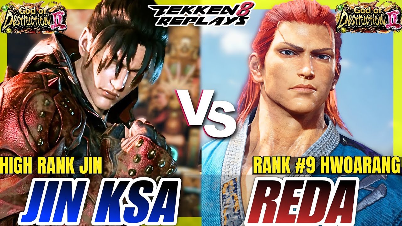 Tekken 8 - Jin KSA (Jin) vs Reda (Hwoarang) - Epic Ranked Match
