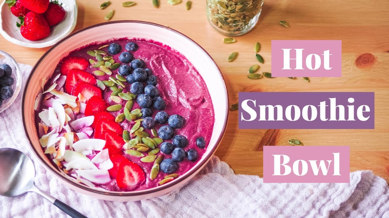 HOT SMOOTHIE BOWL for chilly morning || Healthy Vegan Breakfast recipe | Easy and healthy cooking