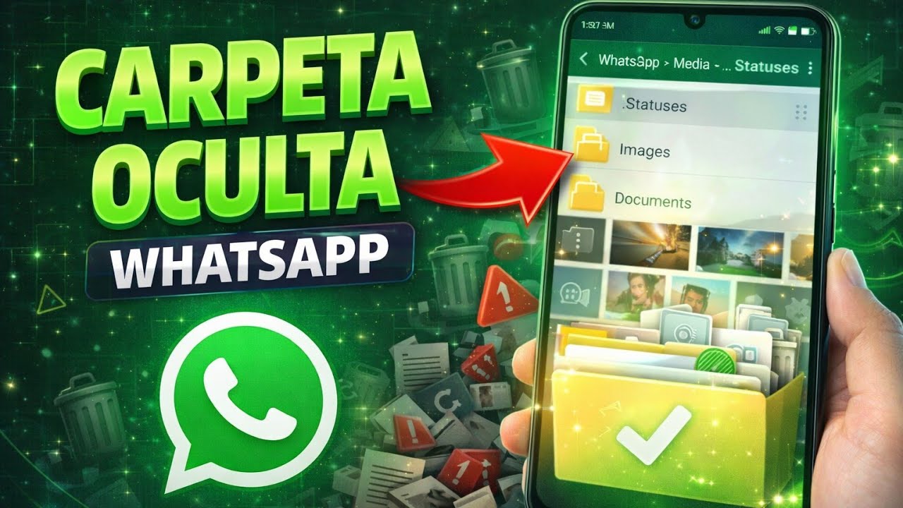 Cómo eliminar archivos basura desde la CARPETA OCULTA de WhatsApp en Android