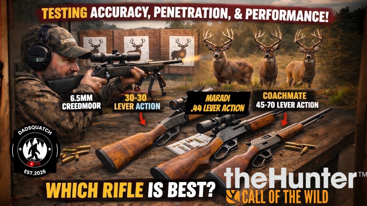 theHunter: Call of the Wild: Тестирование точности, пробивной способности и характеристик 4 разли...