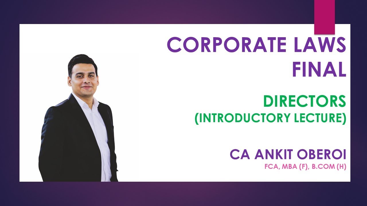 Corporate laws-Final-1st Lecture (Demo Class)
