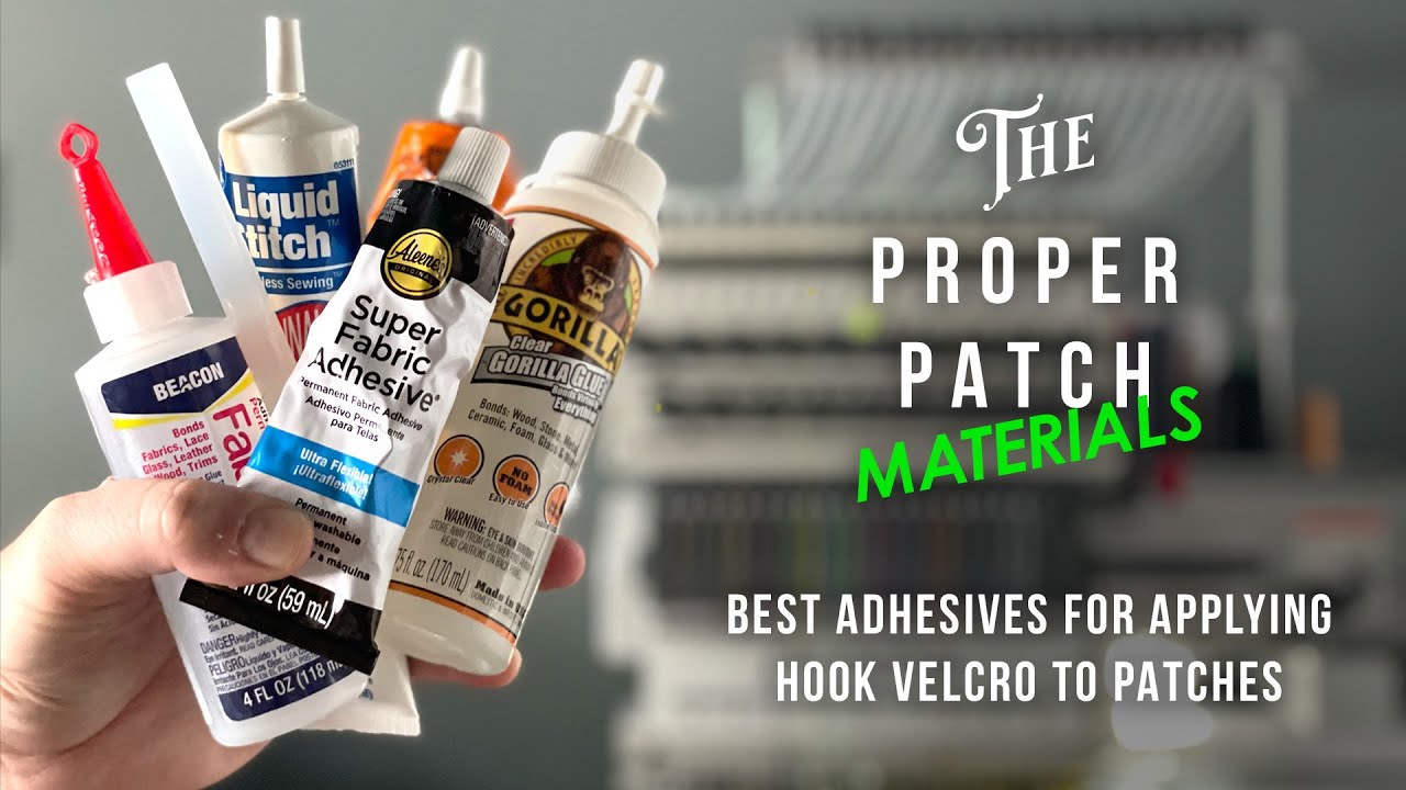 Best adhesives for applying hook velcro to patches