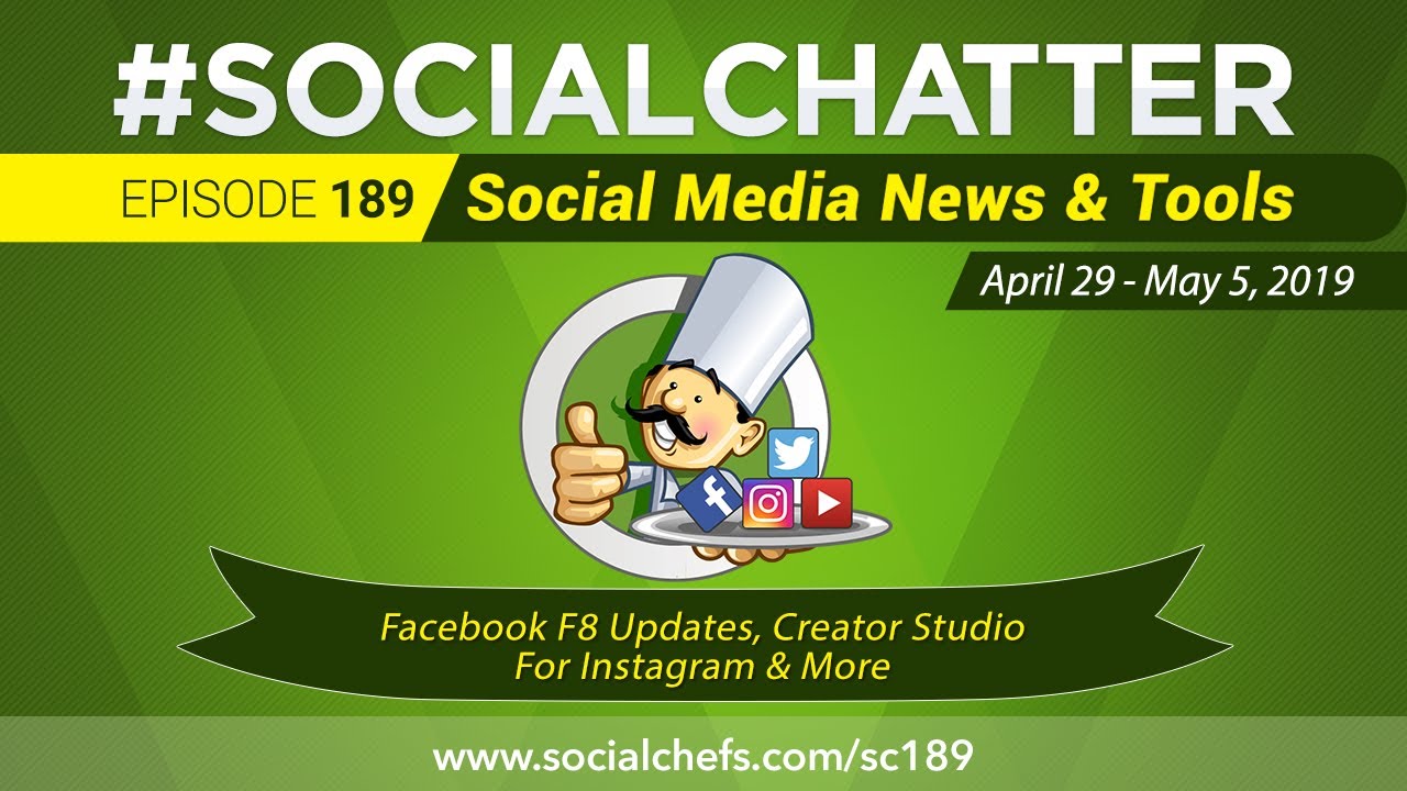 Social Media Marketing Talk Show 189 - Facebook F8 Updates & Instagram Creator Studio