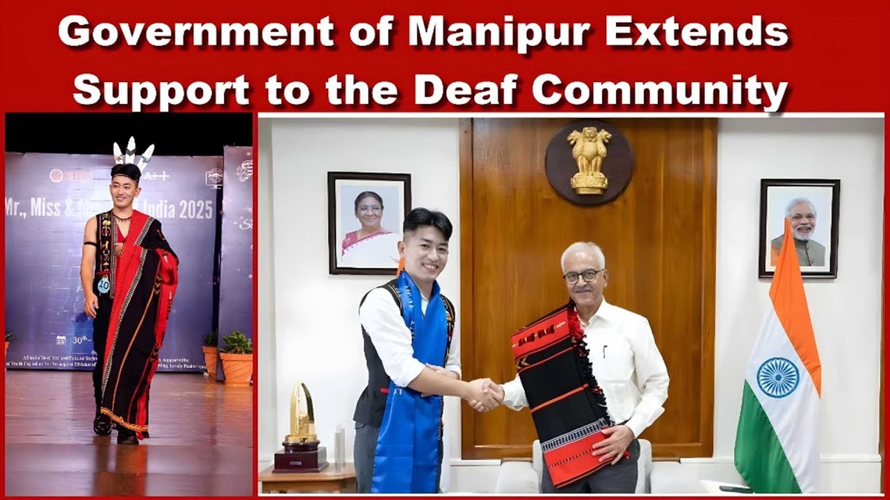 Mr Deaf India 2025 meets Manipur Governor, bats for school for hearing impaired