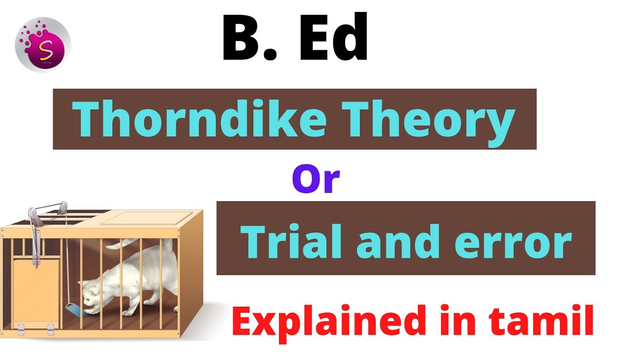 Thorndike theory or trial and error learning theory / explained in tamil / B. Ed / start to study